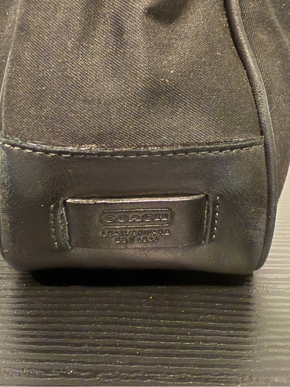 Coach Black Shoulder Bag with Leather Accent - Picture 8 of 13